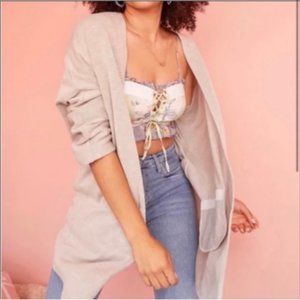 NWT Anthropologie x Donni Slouchy Lightly Ribbed Open Cardigan